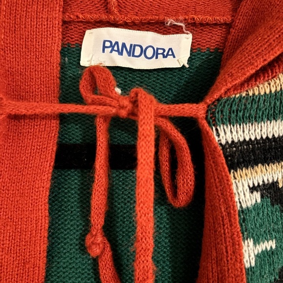Pandora 70’s Vintage Boho Aztec Western Duster Cardigan - Womens Size Large - Picture 4 of 8